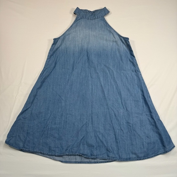 Cloth + Stone Sleeveless Halter Mini Chambray Dress Womens Size Small - Picture 1 of 8